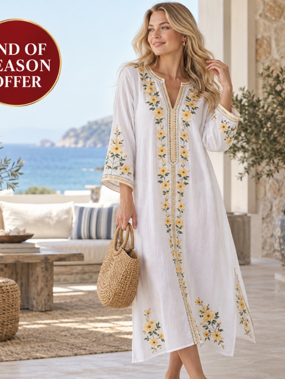 🏷️ NWT Tory Burch Ribbon Embellished Tunic in White Size 4